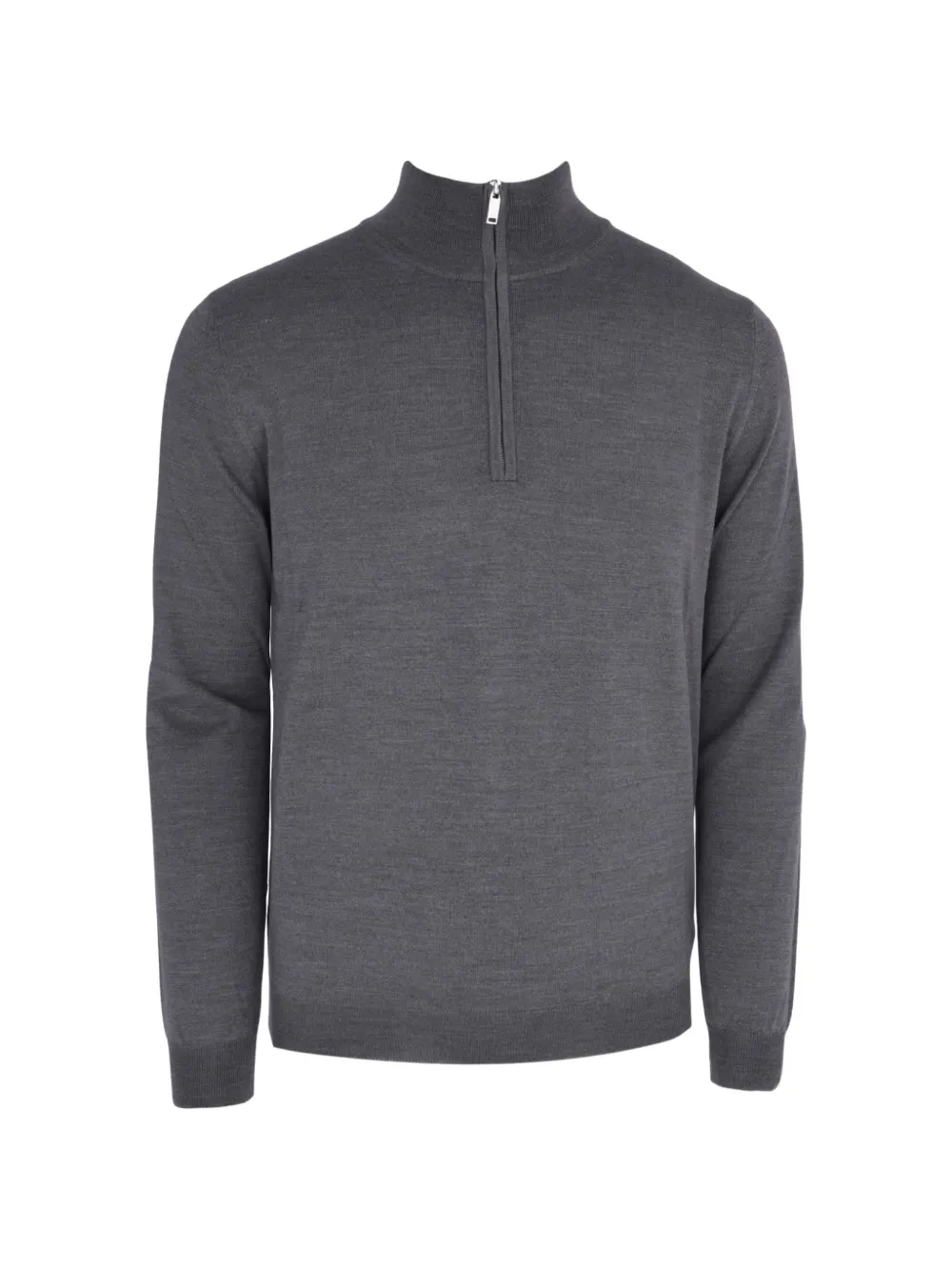 Slowear turtle-neck half-zip sweater - Grijs