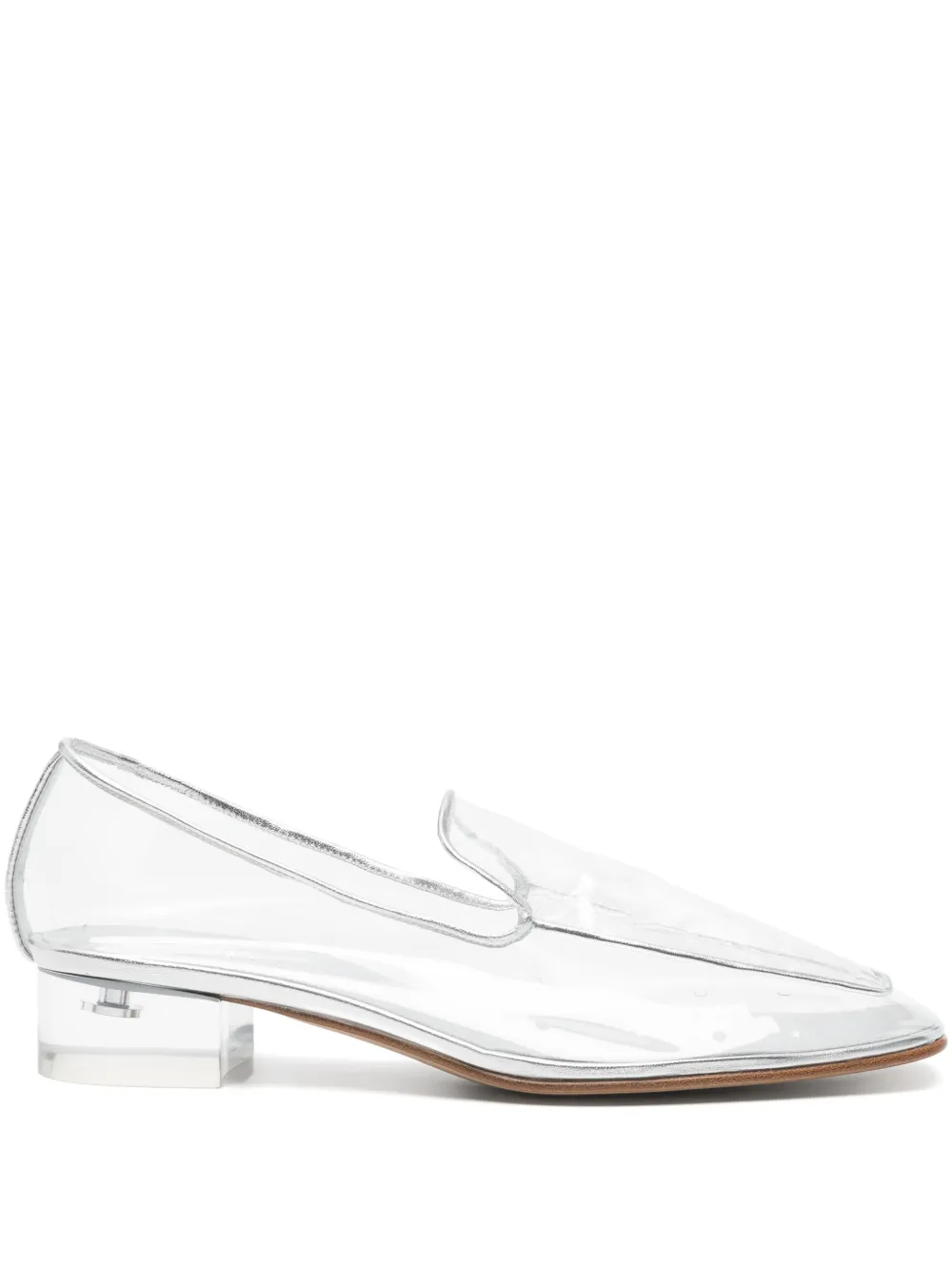 HERBERT LEVINE Mocassini con punta quadrata - Bianco