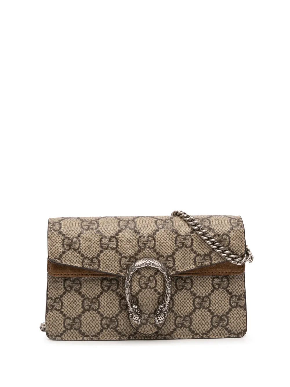 Gucci Pre-Owned 2016-2025 Mini GG Supreme Dionysus crossbody bag - Marrone