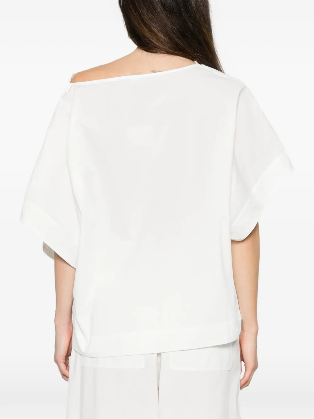 Issa Button Short-Sleeve Blouse