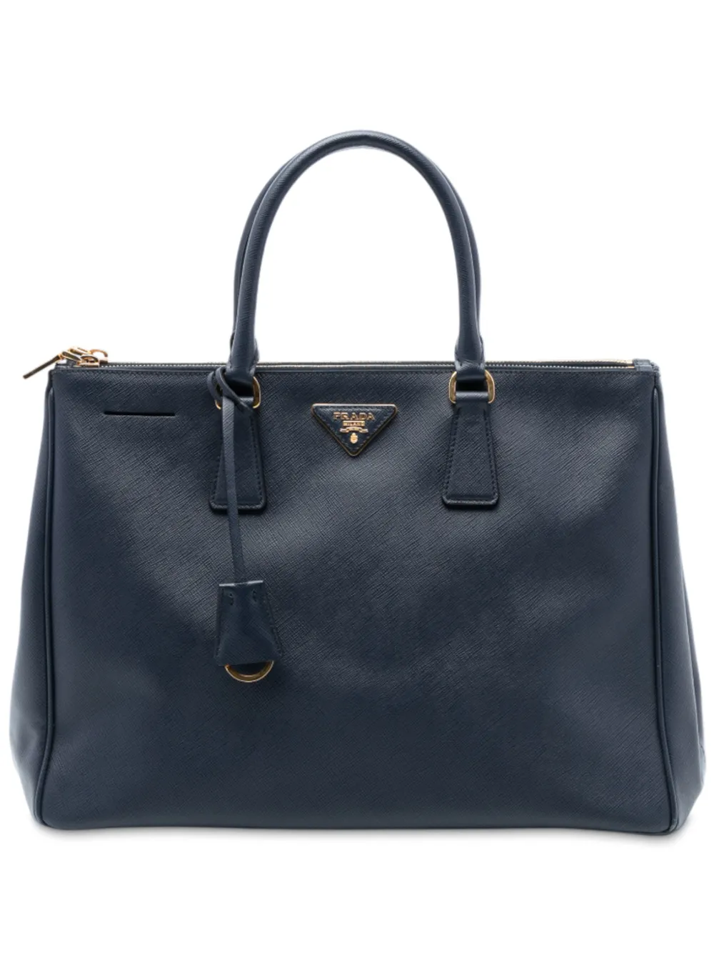 Prada Pre-Owned 2013-2025 Large Saffiano Lux Galleria Double Zip Tote satchel - Blu