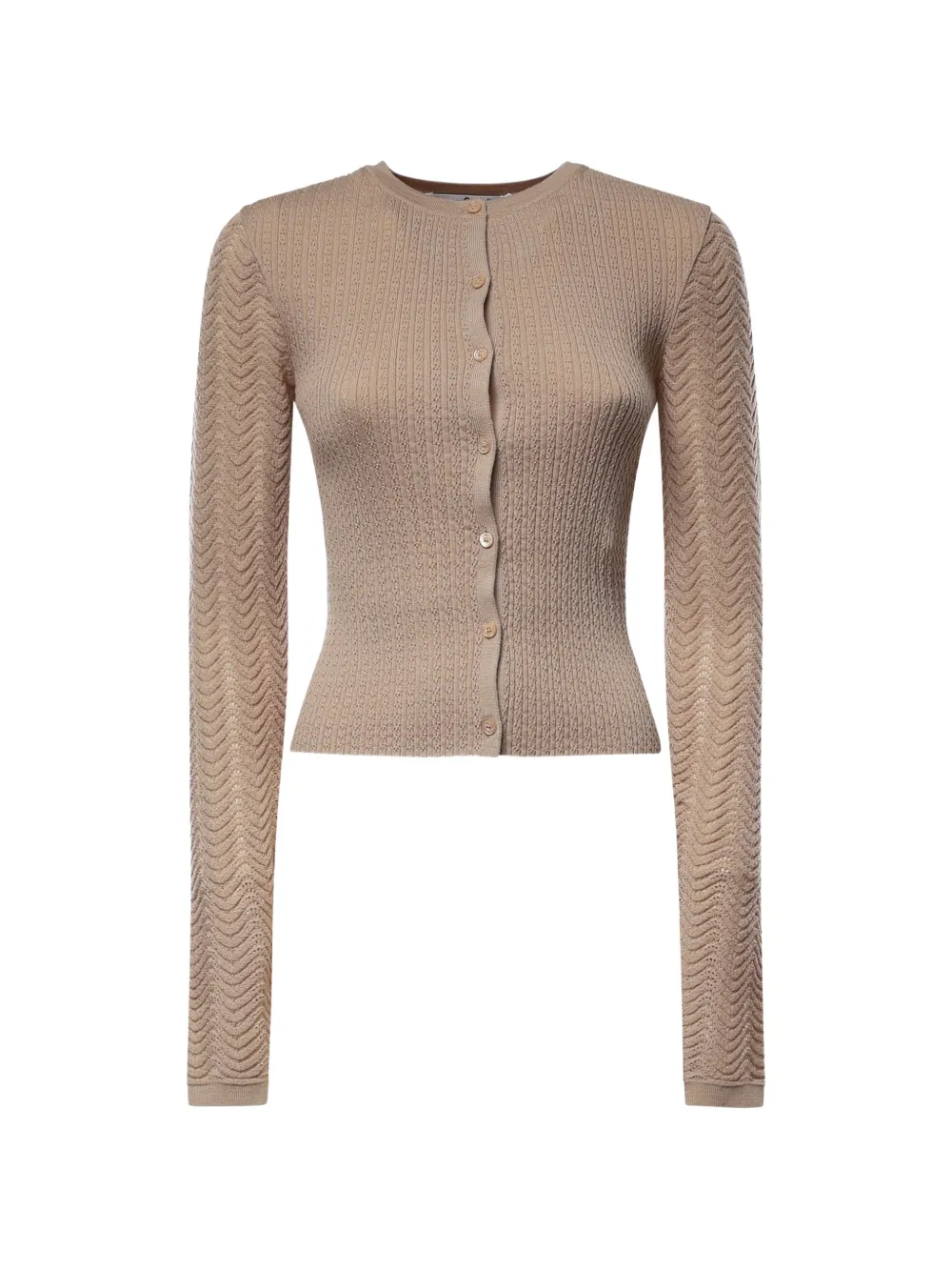 Acne Studios Cardigan a coste - Toni neutri