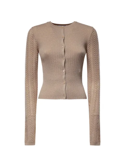 Acne Studios cárdigan tejido de canalé