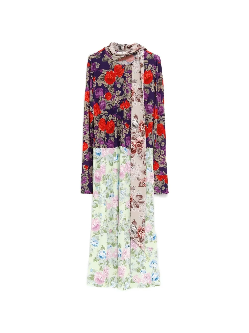 Acne Studios floral-print midi dress - Viola