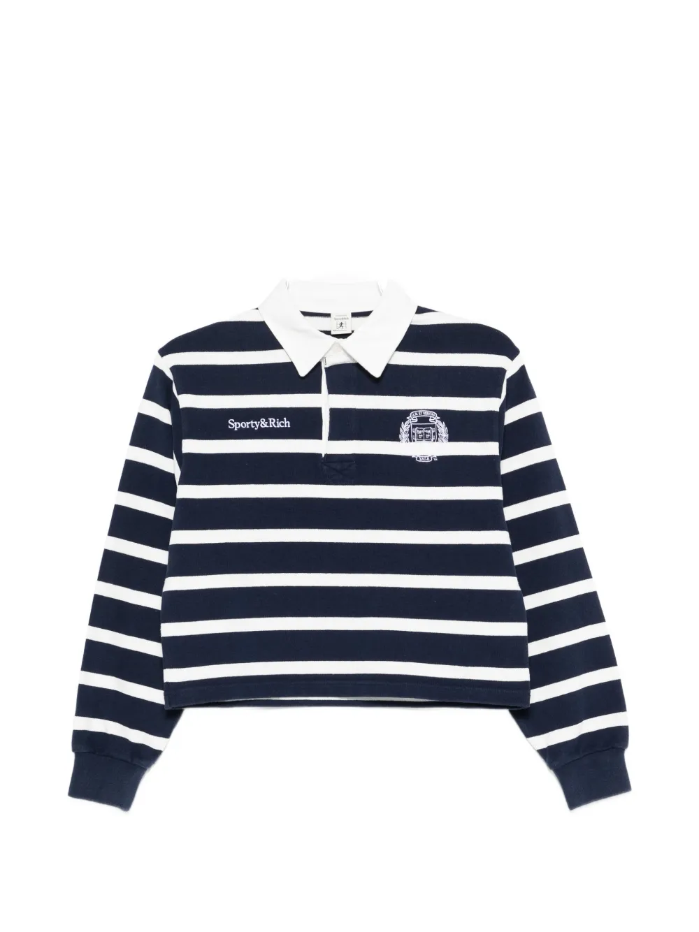 Sporty & Rich Blondie striped polo top - Blu