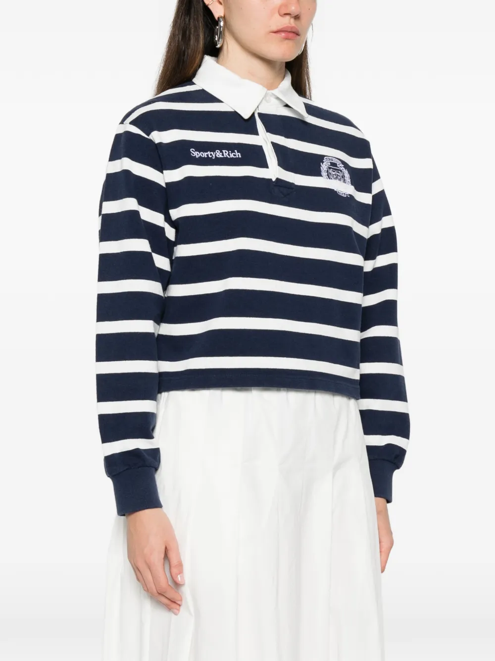 Blondie striped polo top