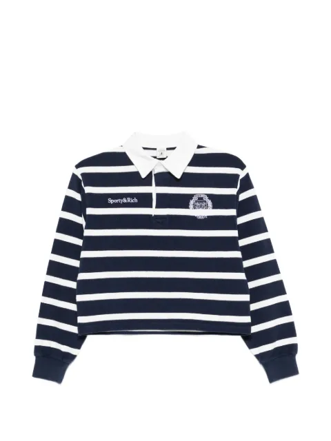 Sporty & Rich Blondie striped polo top