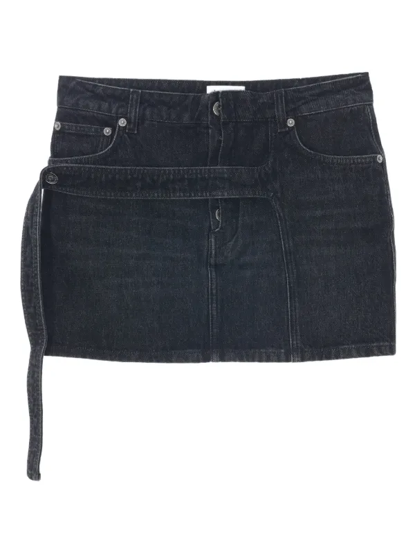 Jean Paul Gaultier Low-waist Mini Skirt in Black
