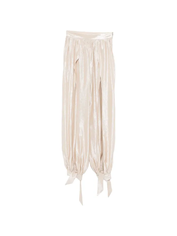 Taller Marmo Tie-cuff Trousers in Neutrals