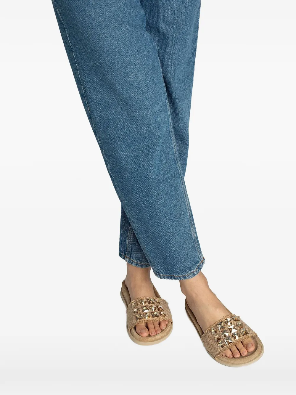 Pedro Garcia dolomitA embellished sandals Beige