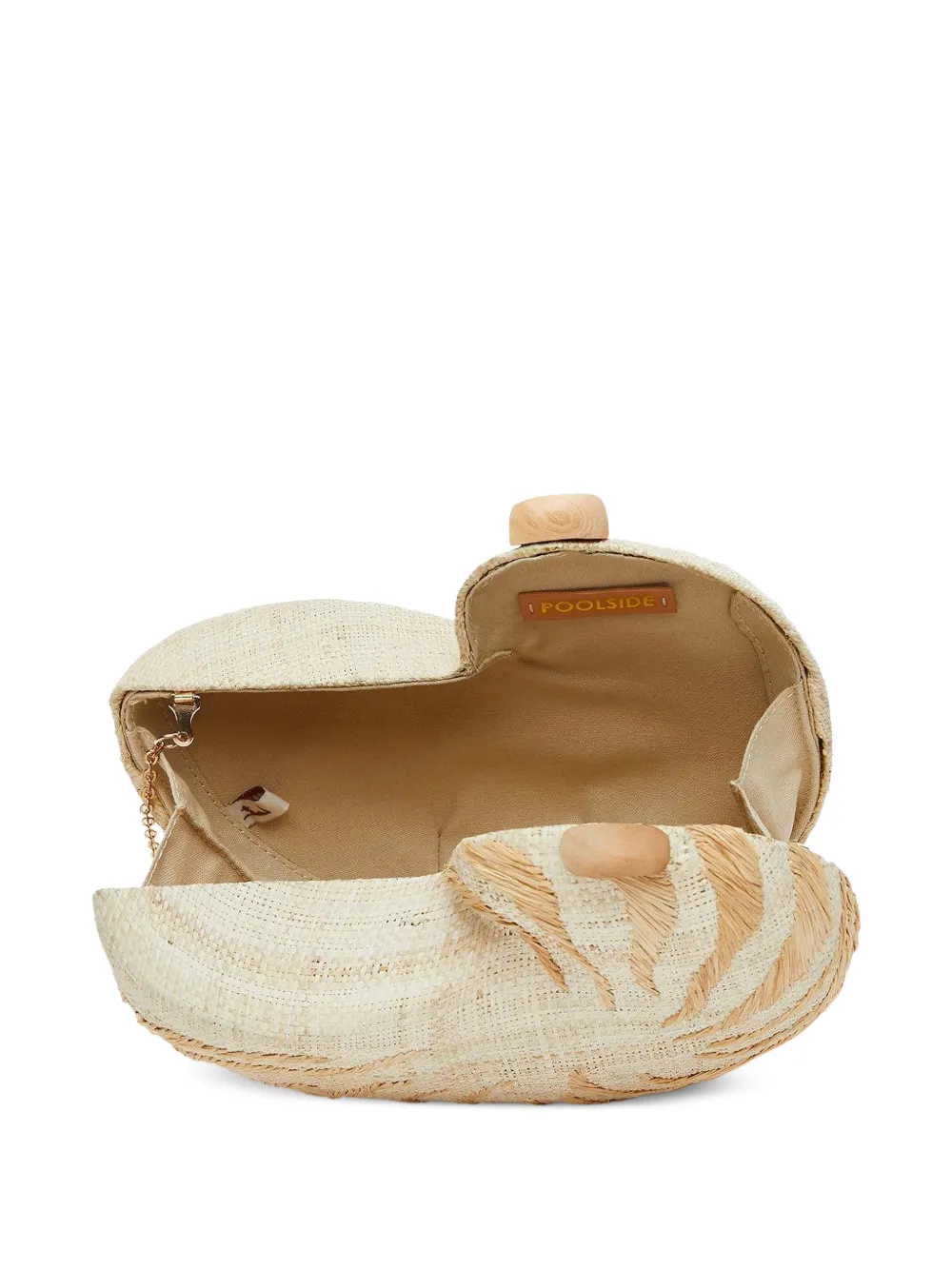 Poolside Anna clutch met ketting Beige