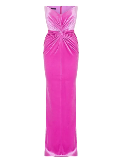 Alex Perry strapless twisted gown