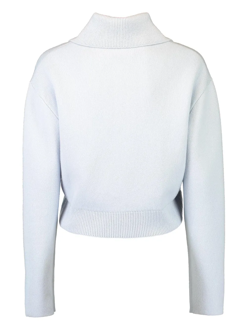  Allude Zip Front Cardigan - Blue 