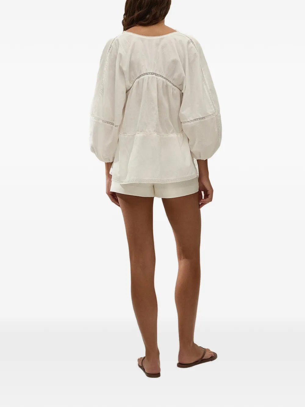 Faithfull Hardy shorts met manchetten Wit