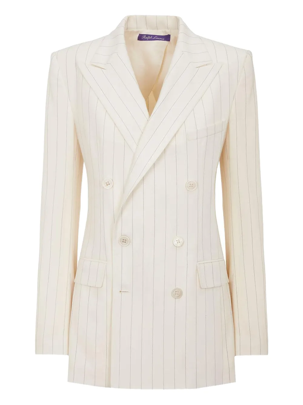 Polo Ralph Lauren Ramona striped double-breasted jacket - Toni neutri