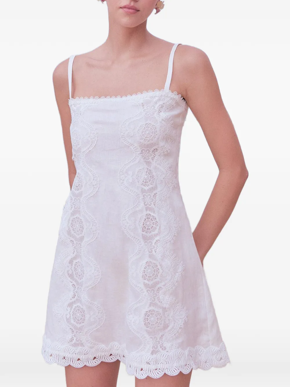  Waimari Vestido Rocio De Encaje - Blanco 
