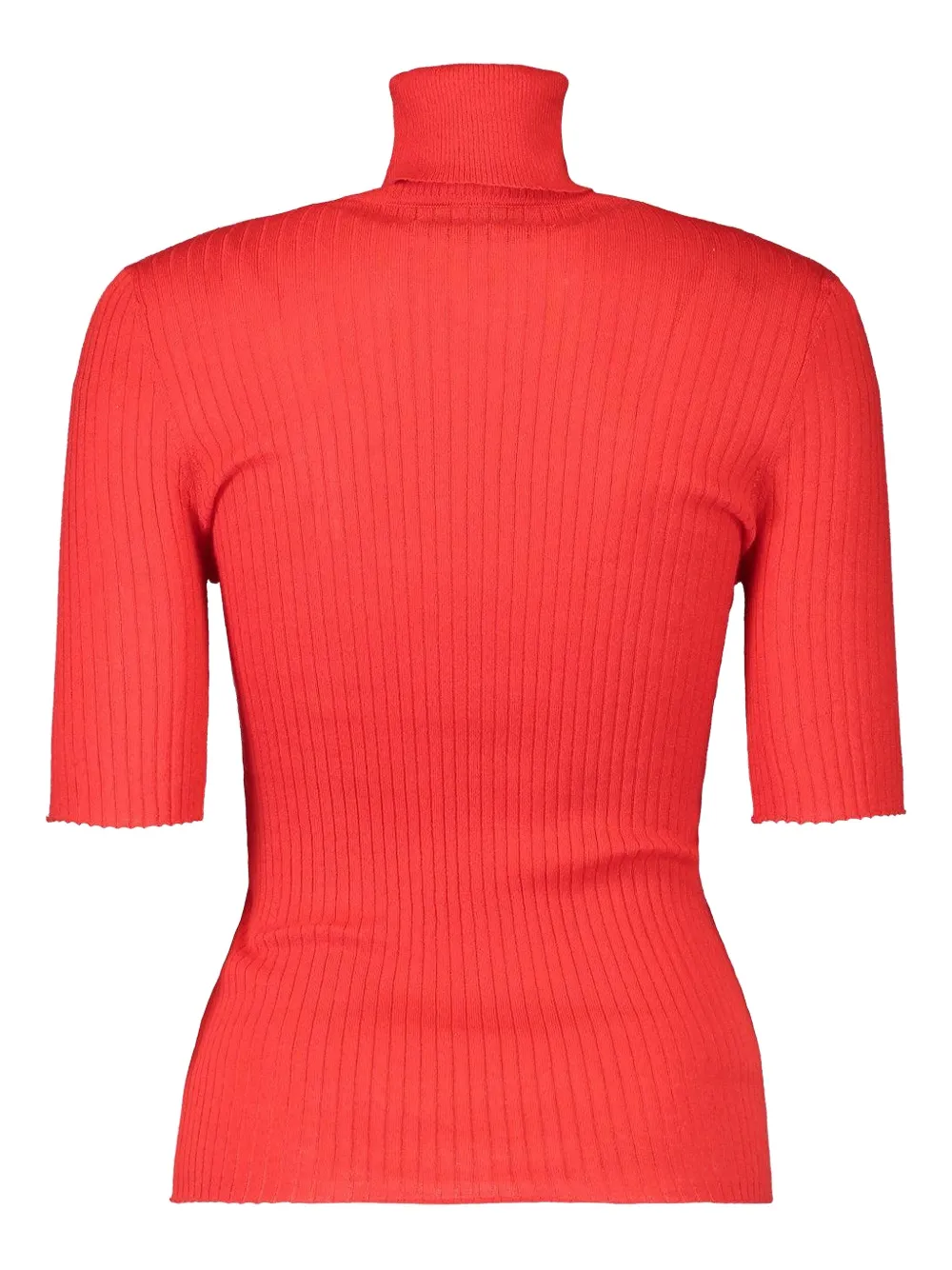  Sprwmn Short-sleeve Turtleneck Top - Red 