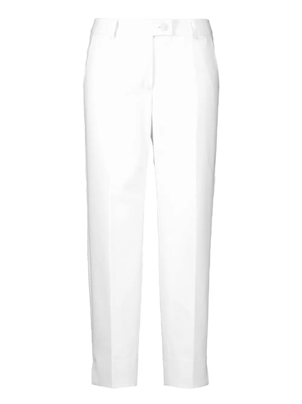 MAISON COMMON tab-front trousers - Weiß