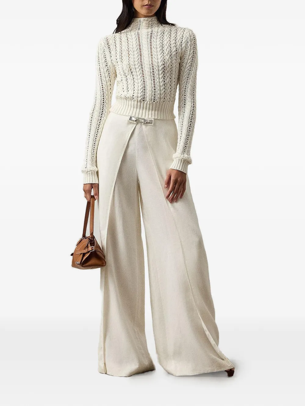 Polo Ralph Lauren silver-tone embellished trousers - Beige