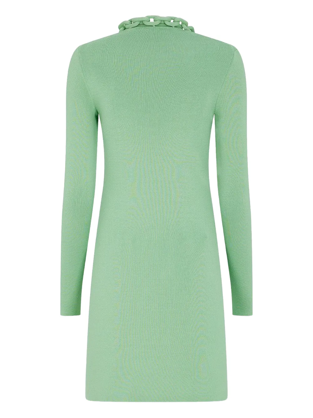 Rabanne long-sleeve chain-detail dress - Groen