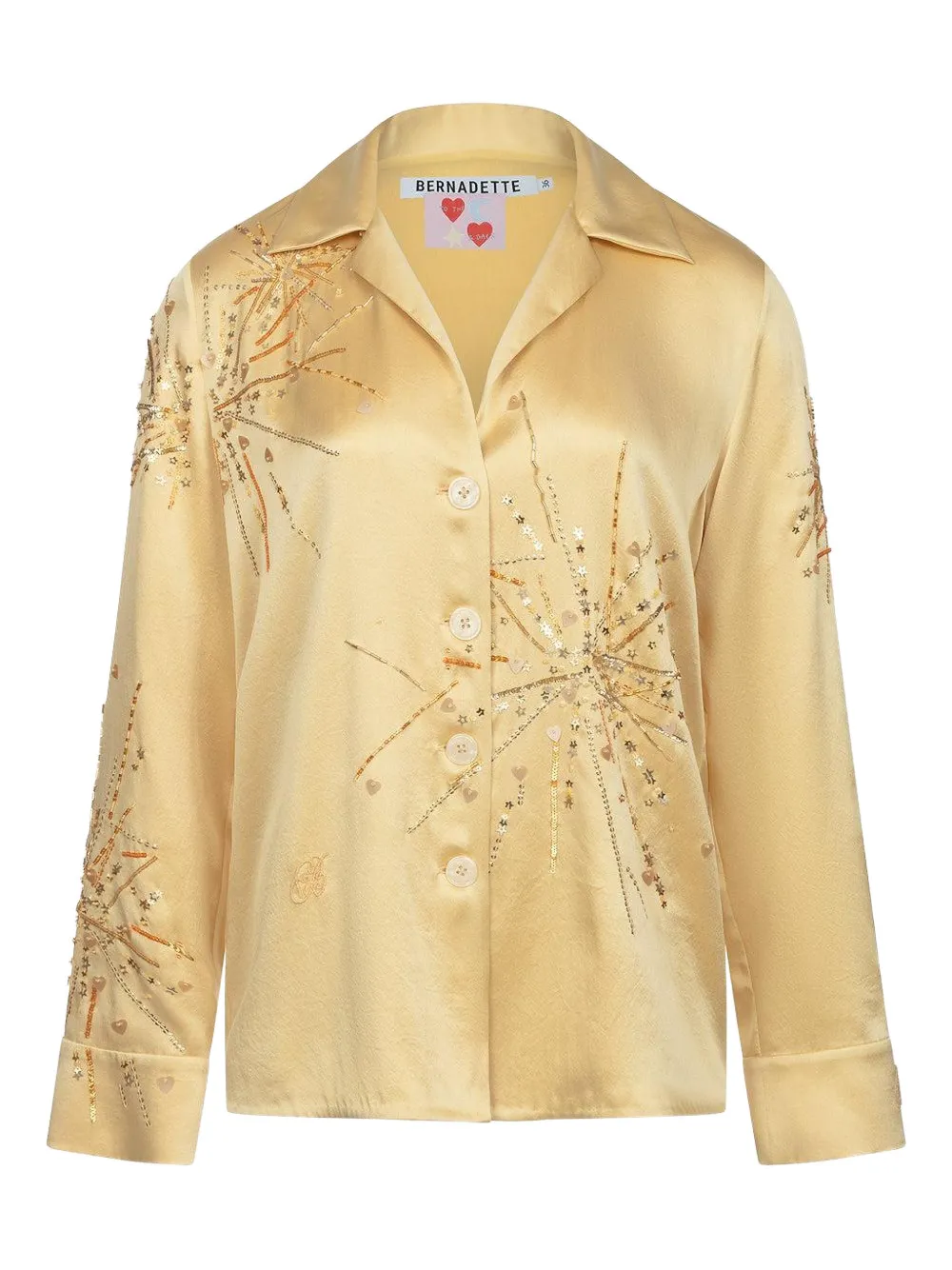Bernadette sparkle sequin blouse - Giallo