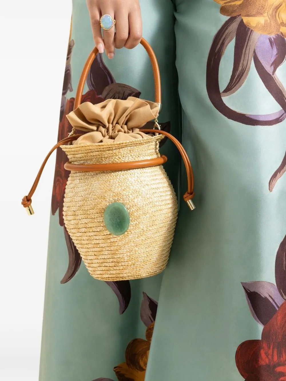  Le Nine Woven Top-handle Tote Bag - Neutrals 