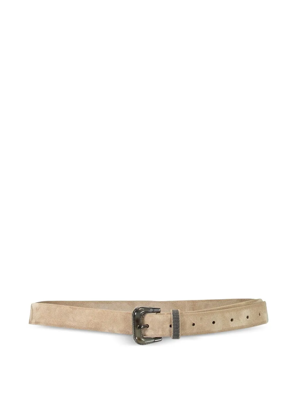 Brunello Cucinelli mini Horn Frame belt - Brown