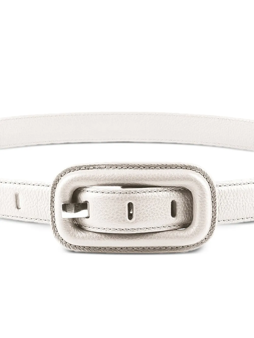 SERGIO GAVAZZENI textured buckle belt - Wit