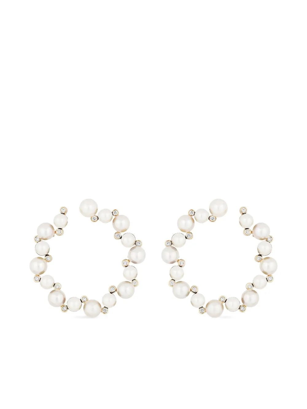 Mason and Books Scattered Love hoop earrings - Oro