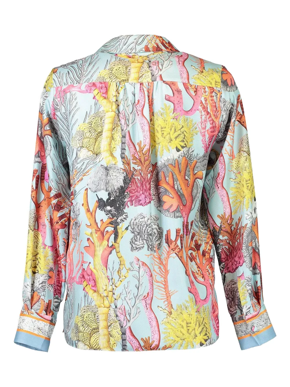 Rani arabella coral-print shirt - Blauw