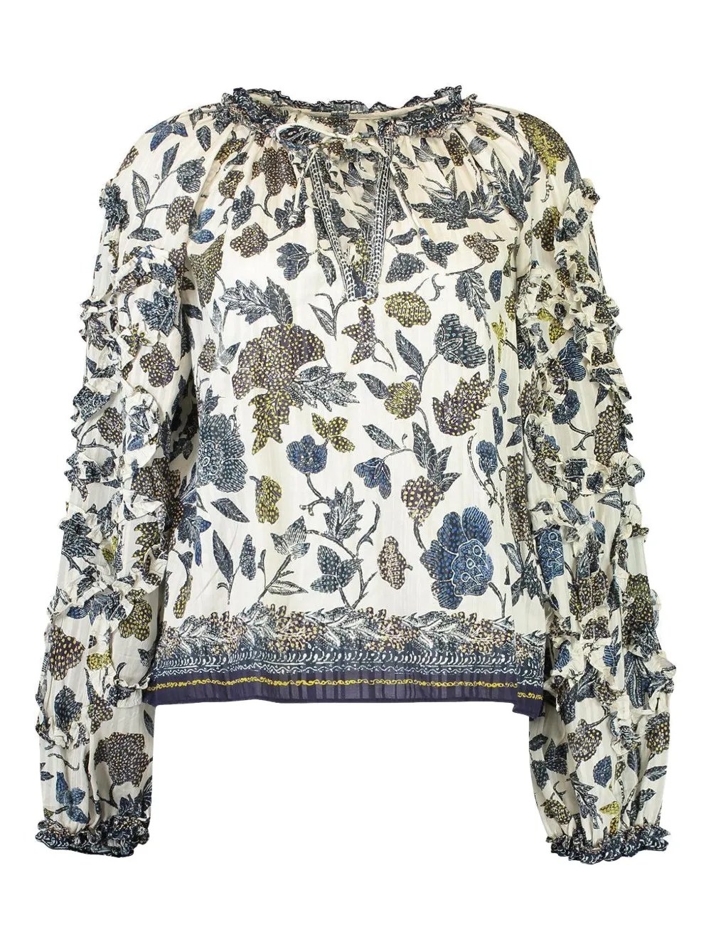 Ulla Johnson Azrou floral-print blouse - Toni neutri
