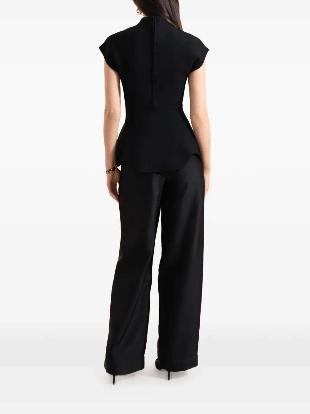  Staud Pleated Trousers - Black 
