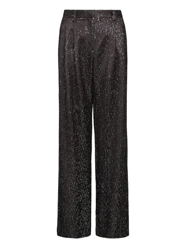Twp Sulli Sequined Trousers in Black