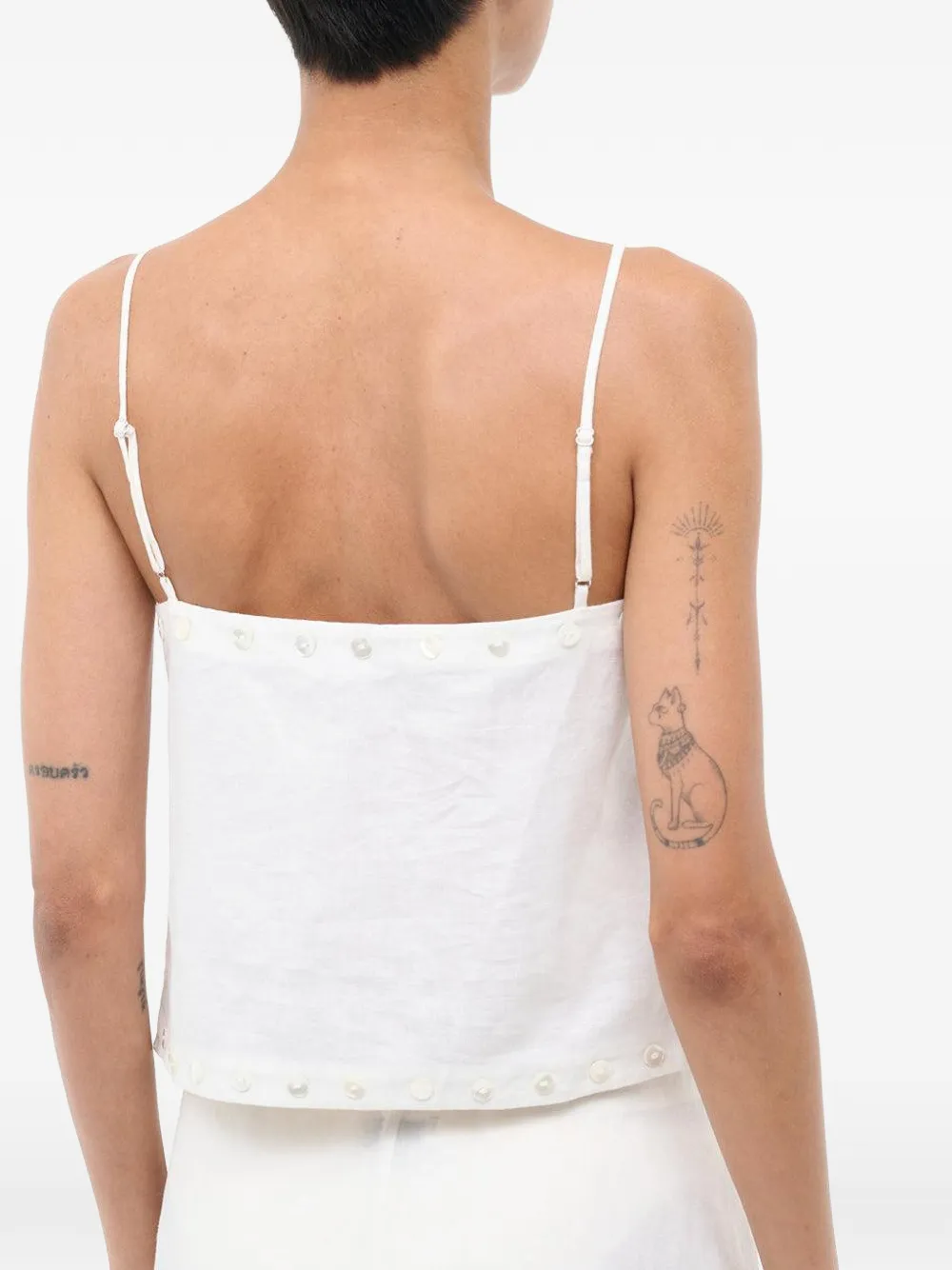 Kirra Button-Detail Top