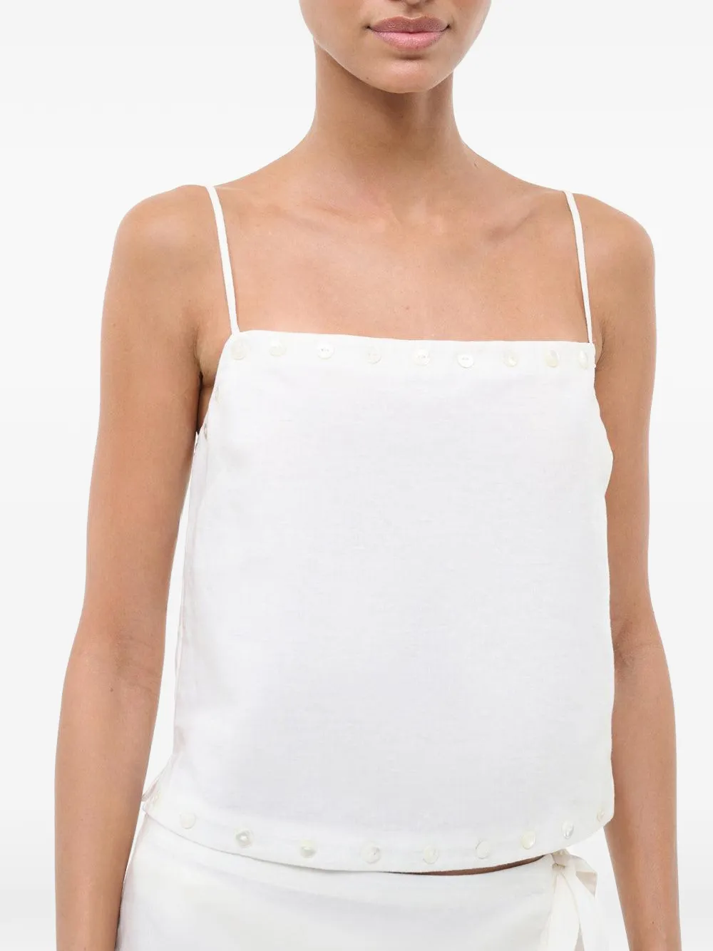 Kirra Button-Detail Top