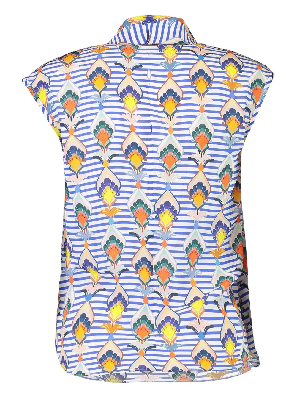 MAISON COMMON stripe-pattern blouse - Blauw