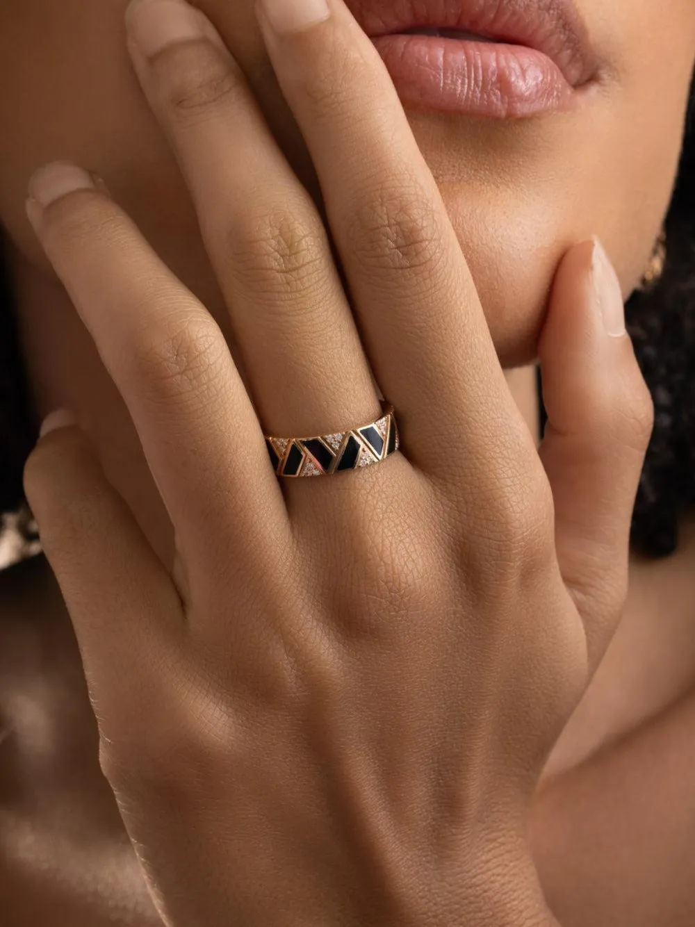 Alessa Jewelry diamond binary ring - Oro