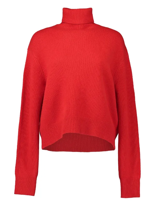 Sprwmn Long-sleeve Turtleneck Sweater in Red