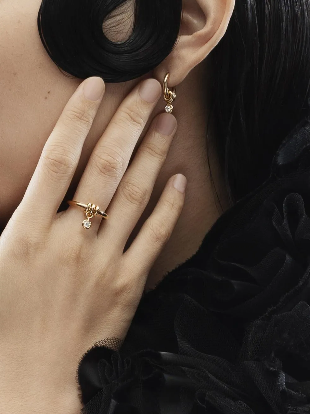  Spinelli Kilcollin Pia Yg Diamond Ring - Gold 