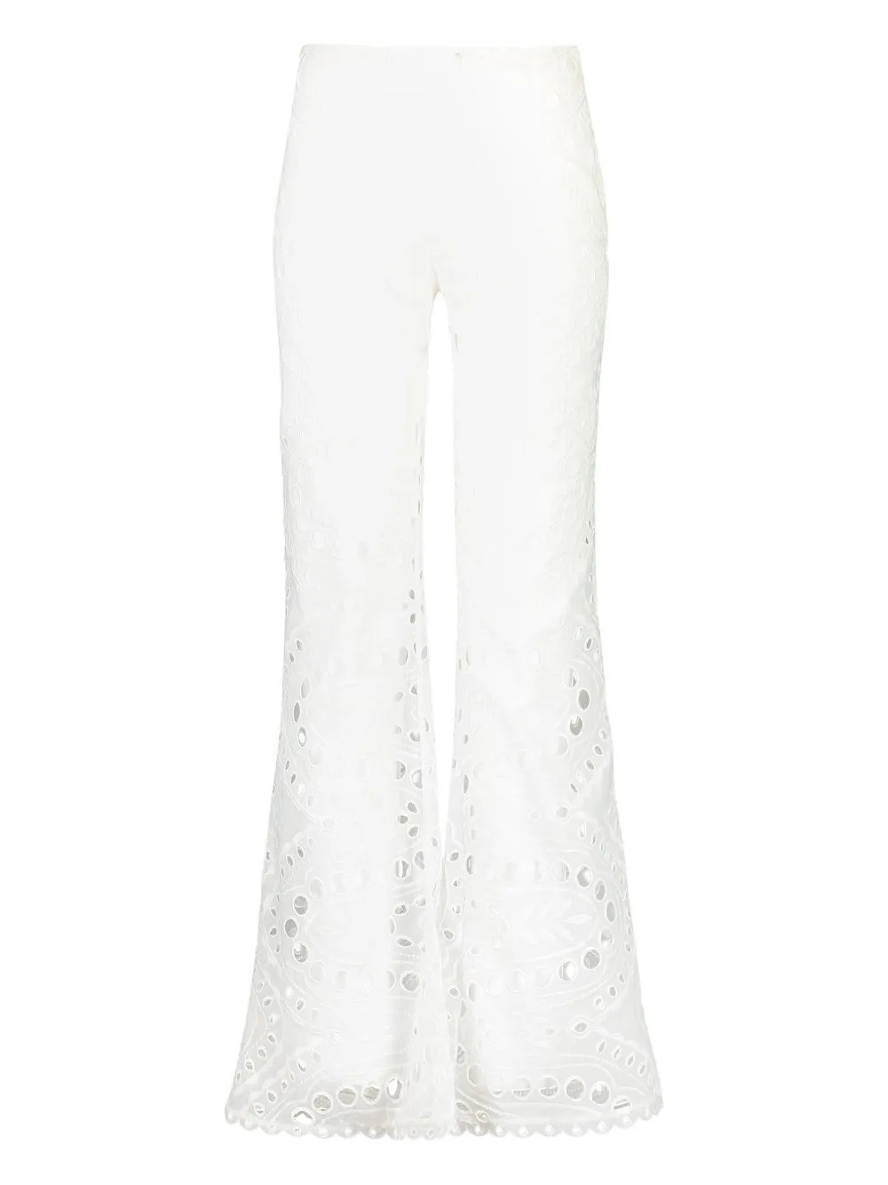 Charo Ruiz Ibiza Stern openwork-design trousers - Bianco