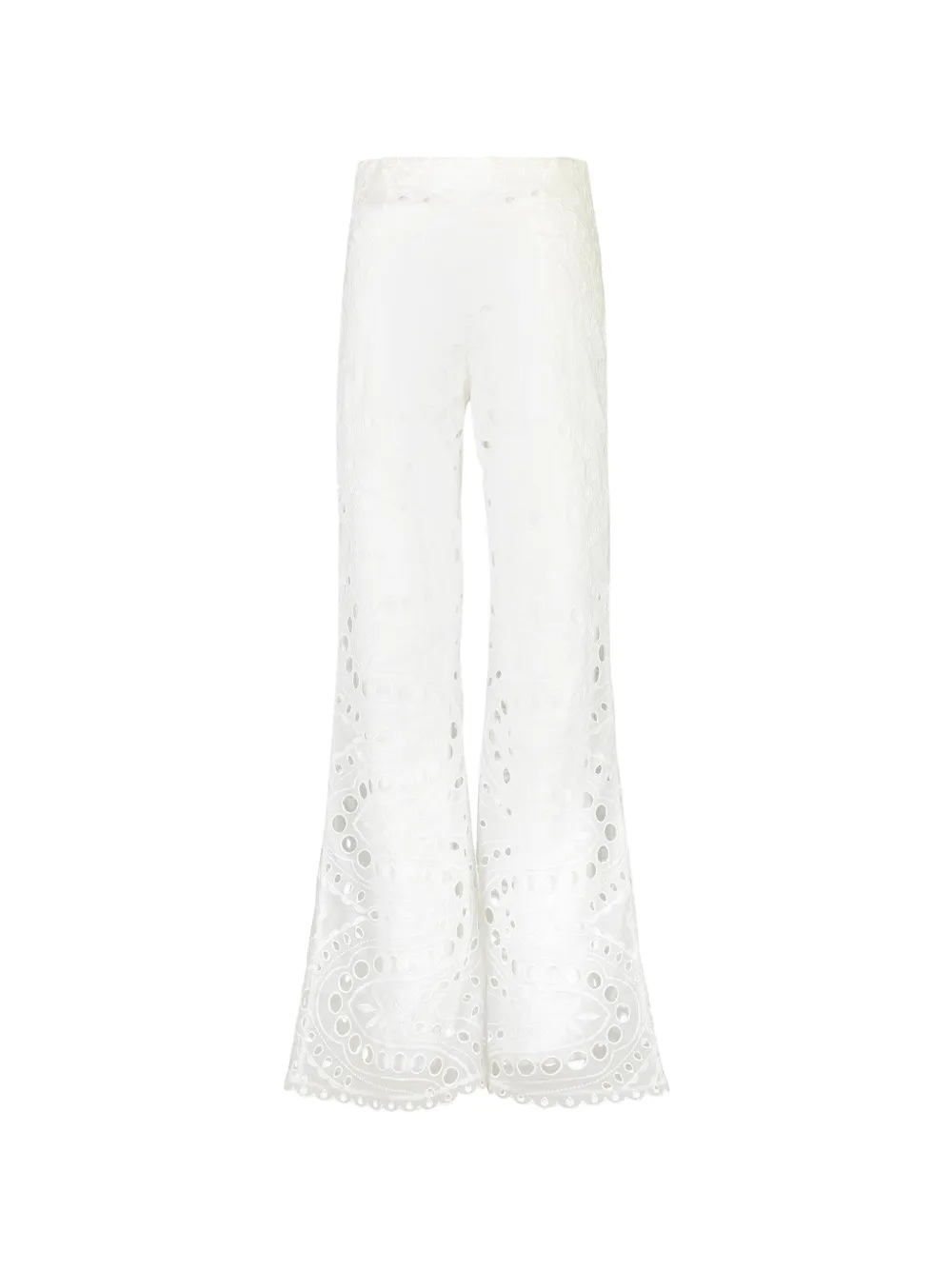 Charo Ruiz Ibiza Stern broek met opengewerkt design Wit