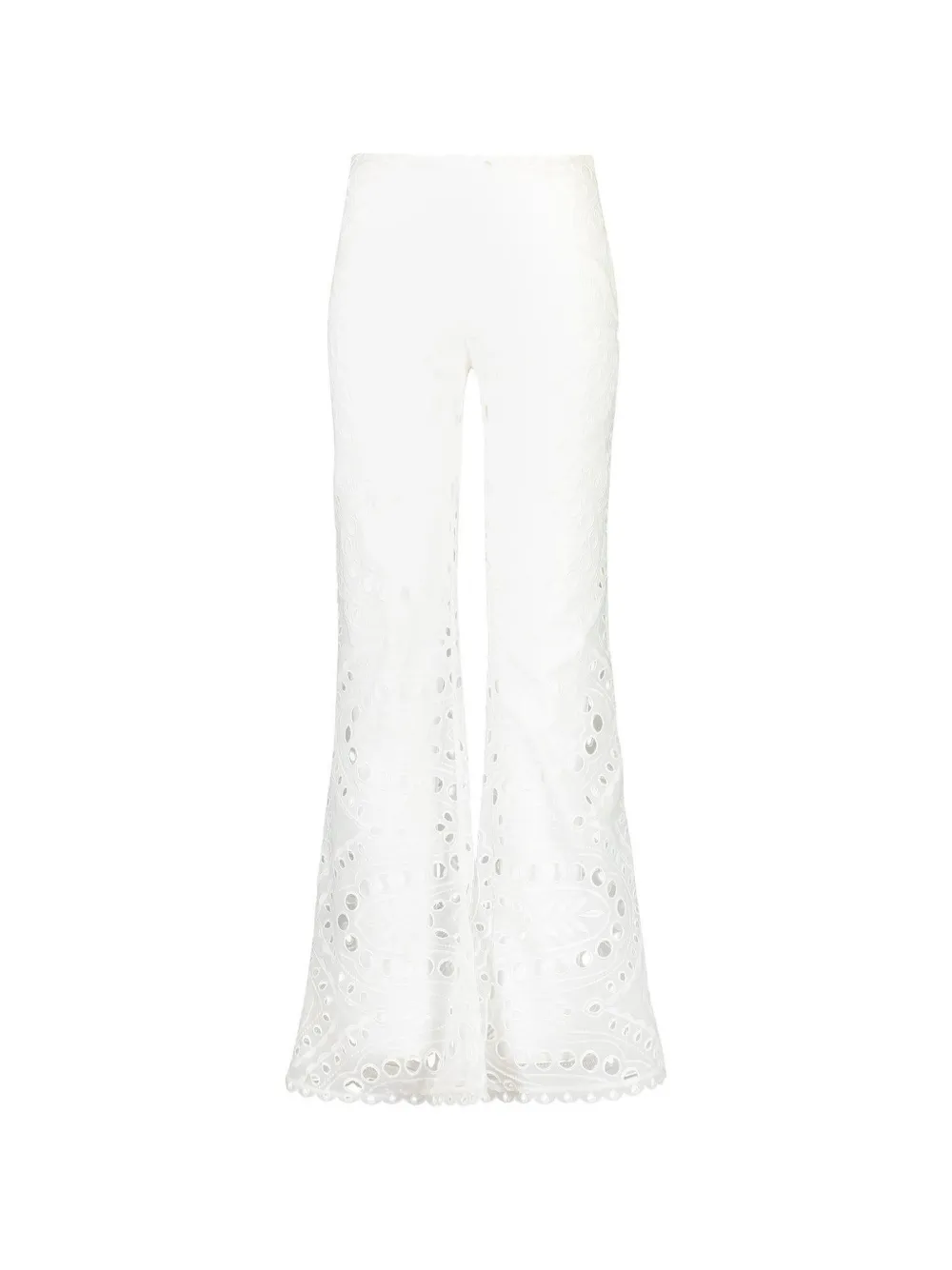 Charo Ruiz Ibiza Stern openwork-design trousers - Bianco