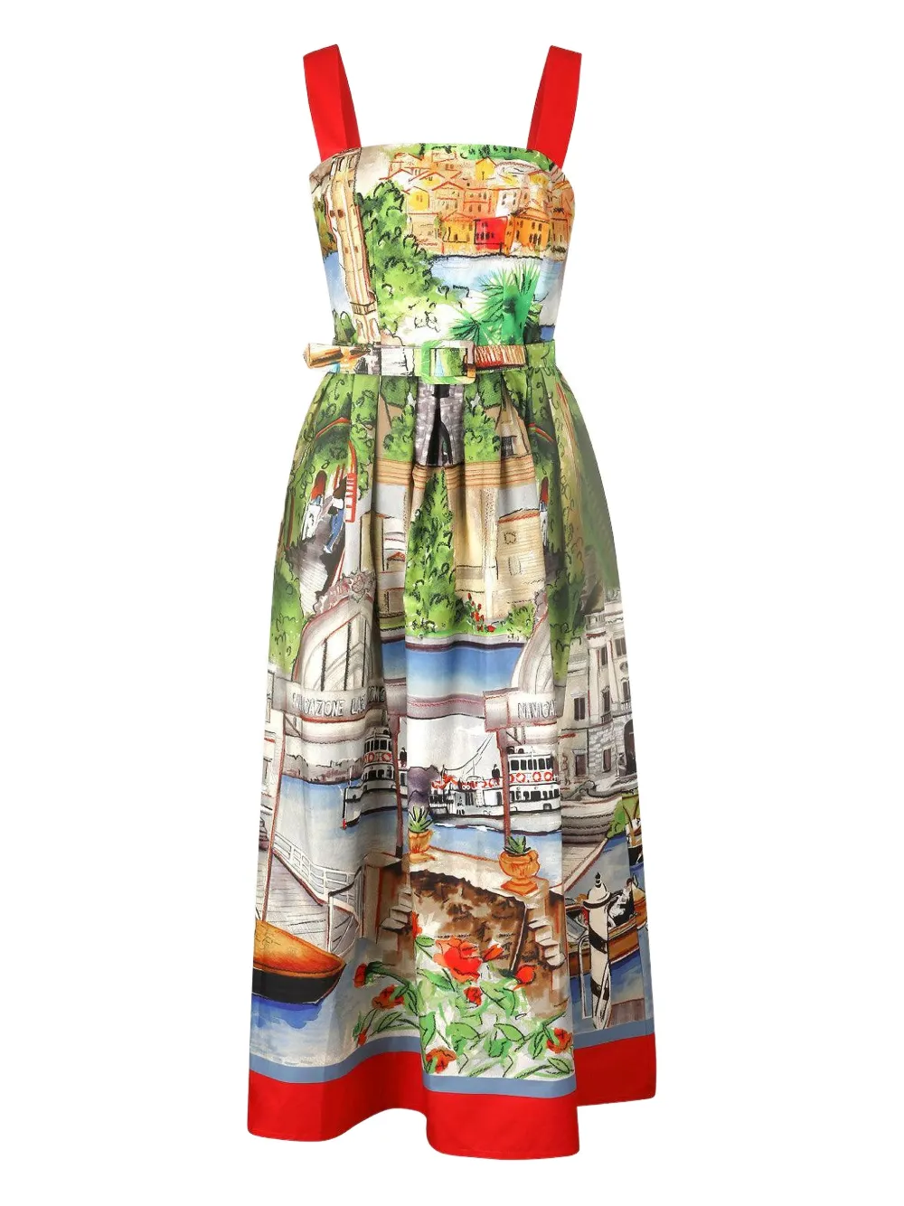 rani arabella Poet printed maxi dress - Verde