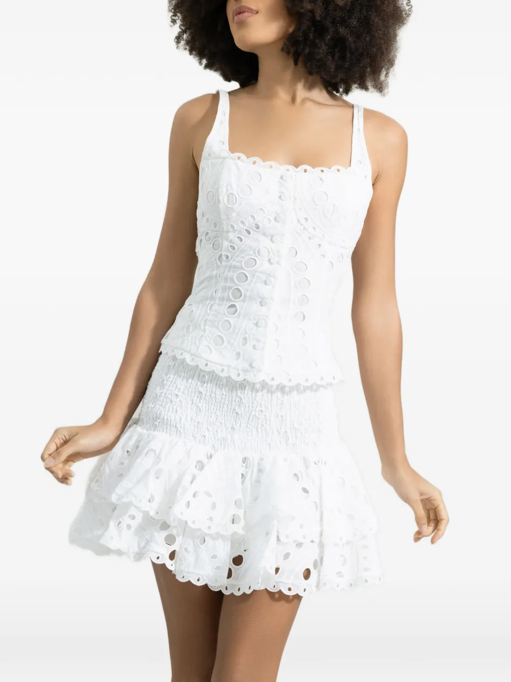  Charo Ruiz Ibiza Nerissa Mini Skirt - White 