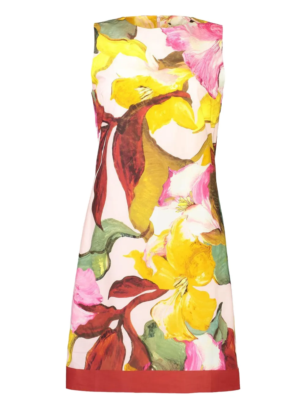 rani arabella floral sleeveless mini dress - Rosa