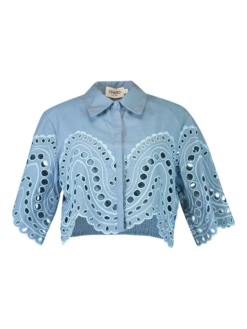 Charo Ruiz Ibiza cut-out storm blouse - Blu