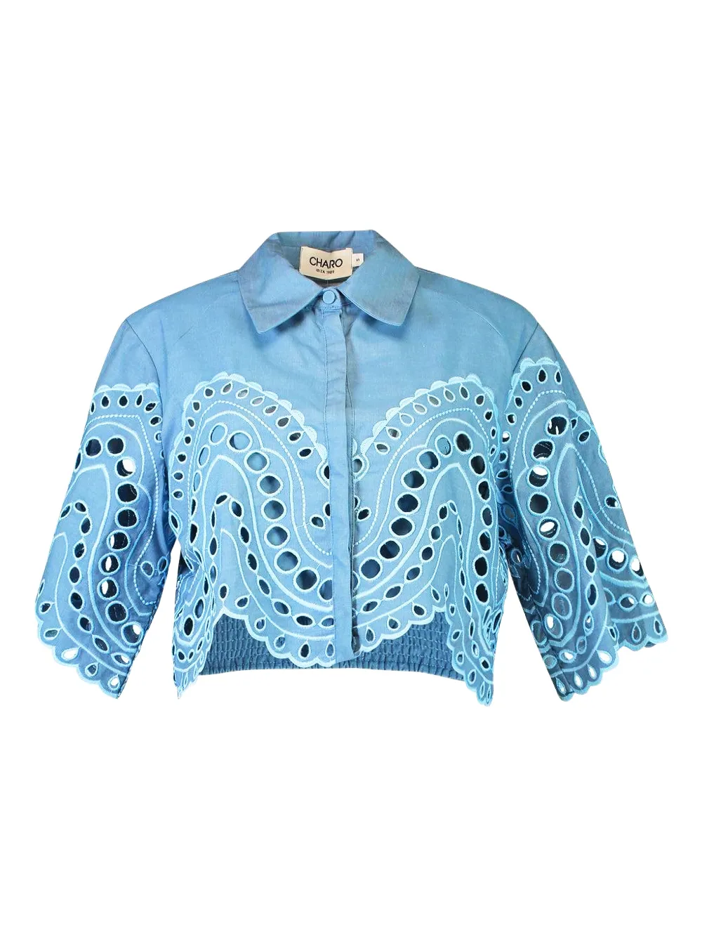 Charo Ruiz Ibiza cut-out storm blouse - Blu