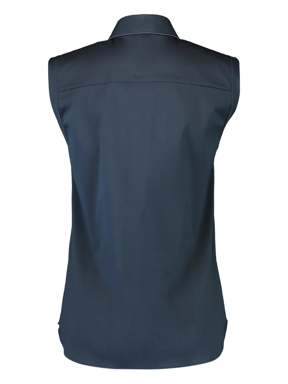 Brunello Cucinelli Monili sleeveless shirt - Blauw