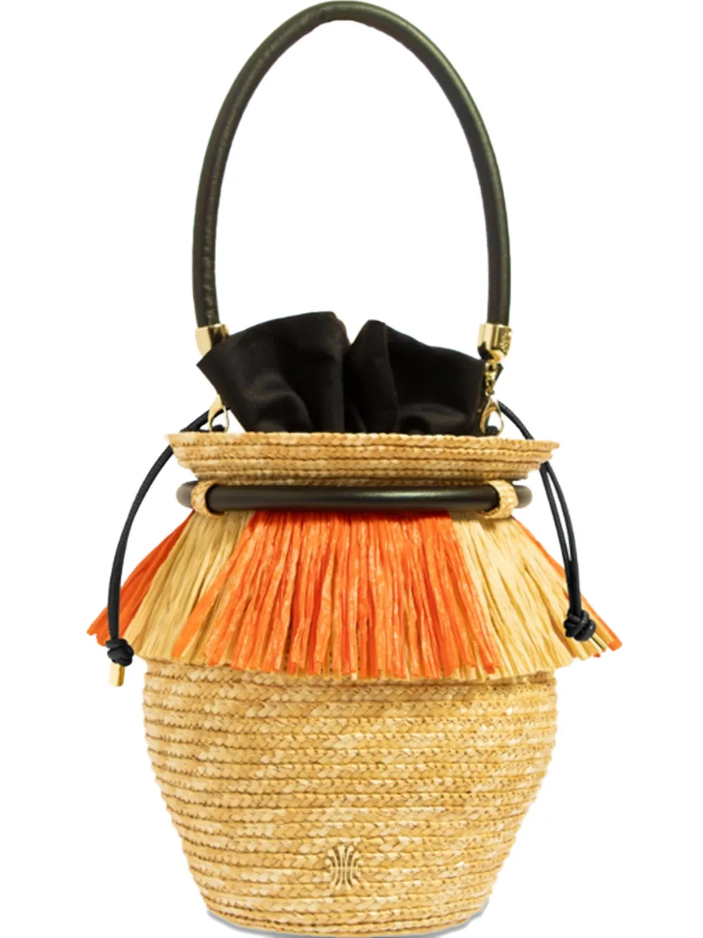 Le Nine Flying Amphora fringed bucket bag - Toni neutri