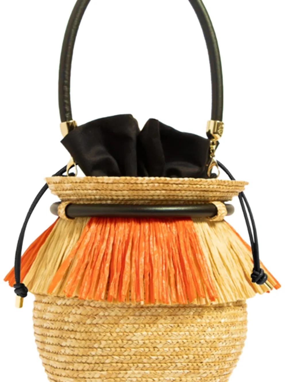  Le Nine Flying Amphora Fringed Bucket Bag - Neutrals 